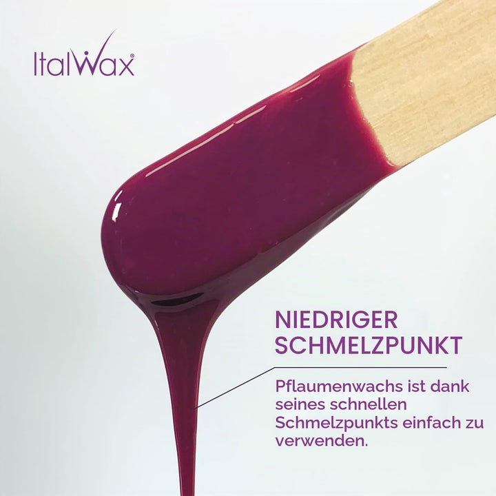 Italwax Plum – 1Kg - Waxing Perlen für Haarentfernung - Natürliche Formulierung für alle Hauttypen -