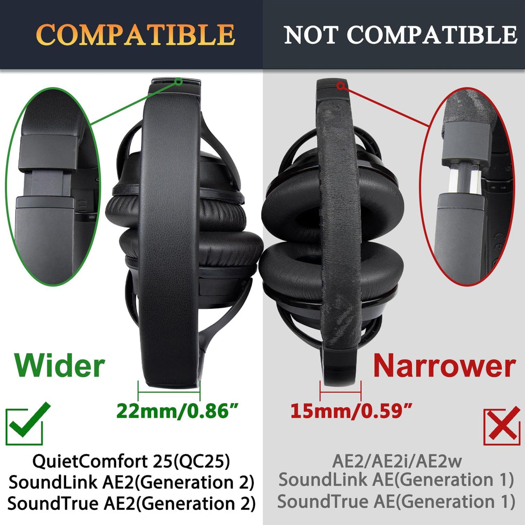 SOULWIT Ersatz Kopfband Headband für Bose QuietComfort 25(QC25)/SoundLink Around-Ear II(SoundLink AE