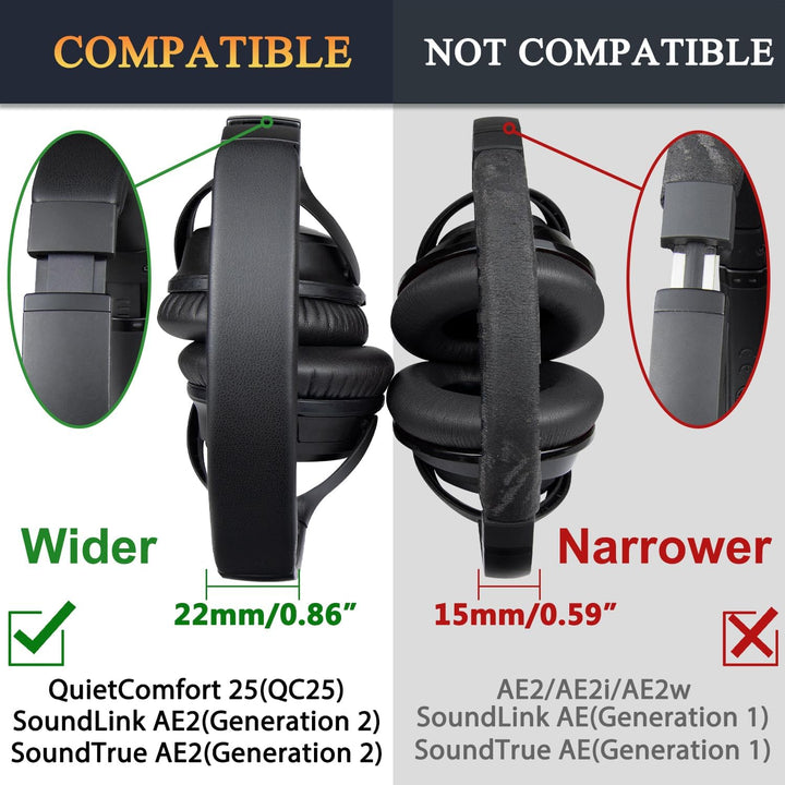SOULWIT Ersatz Kopfband Headband für Bose QuietComfort 25(QC25)/SoundLink Around-Ear II(SoundLink AE