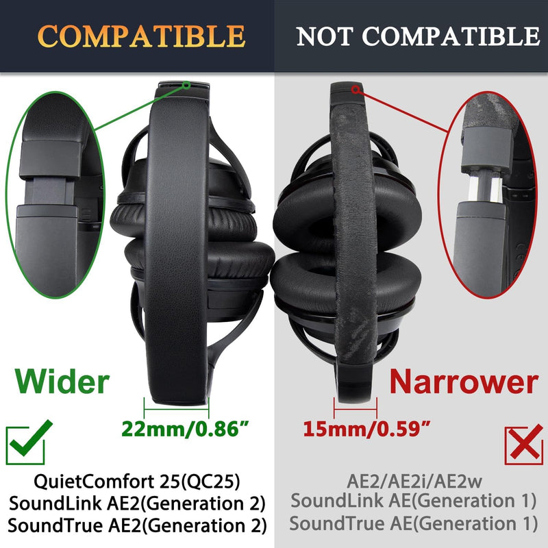 SOULWIT Ersatz Kopfband Headband für Bose QuietComfort 25(QC25)/SoundLink Around-Ear II(SoundLink AE