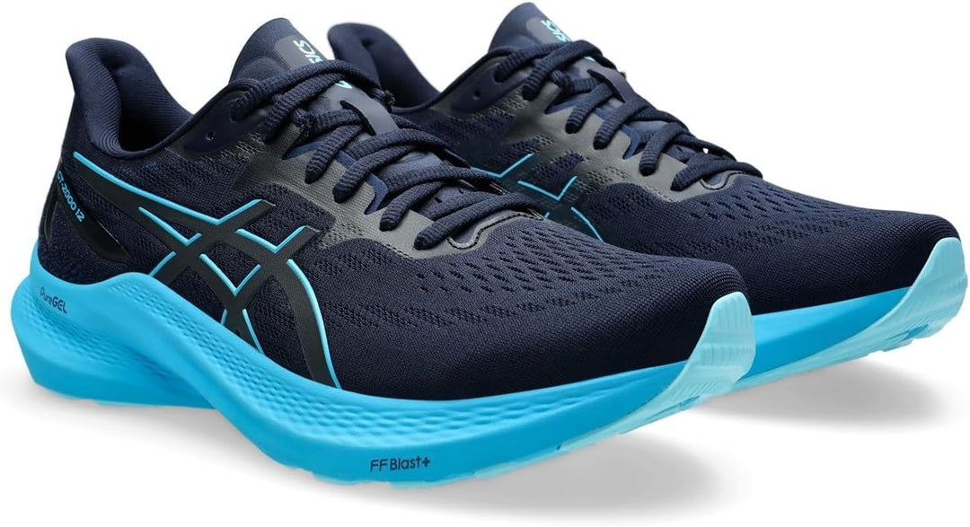 ASICS Herren Gt-2000 12 Sneaker, 39 EU Midnight Digital Aqua