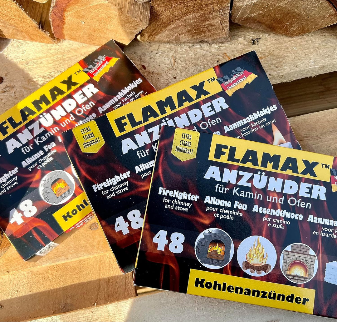 384x Kohleanzünder Kaminzünder Anzündwürfel Grillanzünder Kaminanzünder 8x 48er Ofenanzünder Feueran