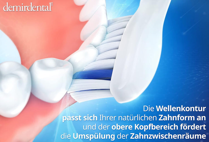 8er demirdental Ersatzbürsten passend für Philips Sonicare, Harte Aufsätze & Aufsteckbürsten, harte