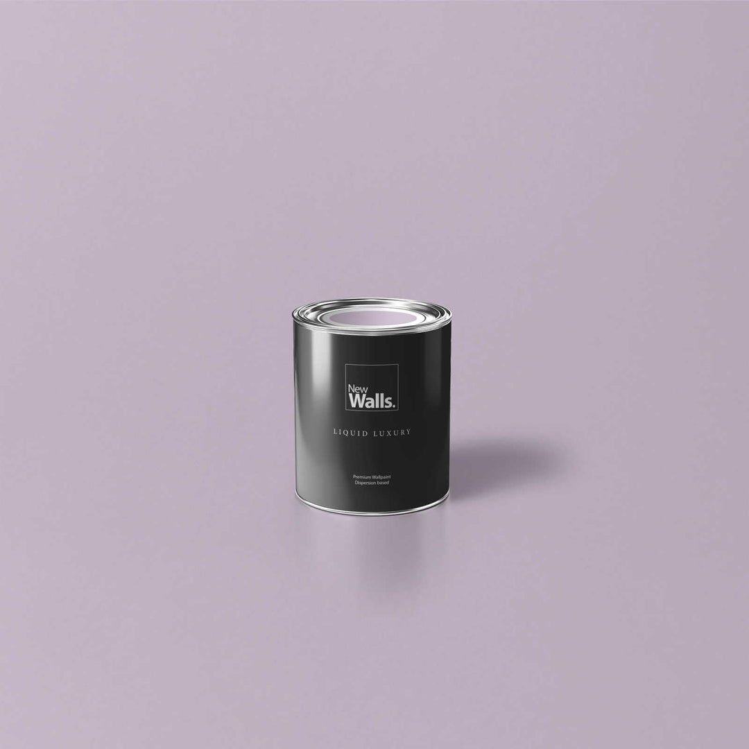 New Walls Premium Wandfarbe Violett, Flieder Liquid Luxury Dispersionsfarbe für Innenräume – 1 L 100