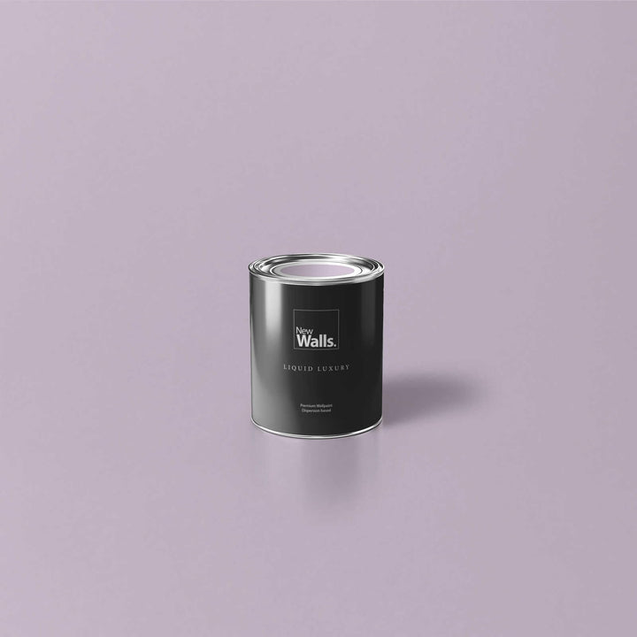 New Walls Premium Wandfarbe Violett, Flieder Liquid Luxury Dispersionsfarbe für Innenräume – 1 L 100