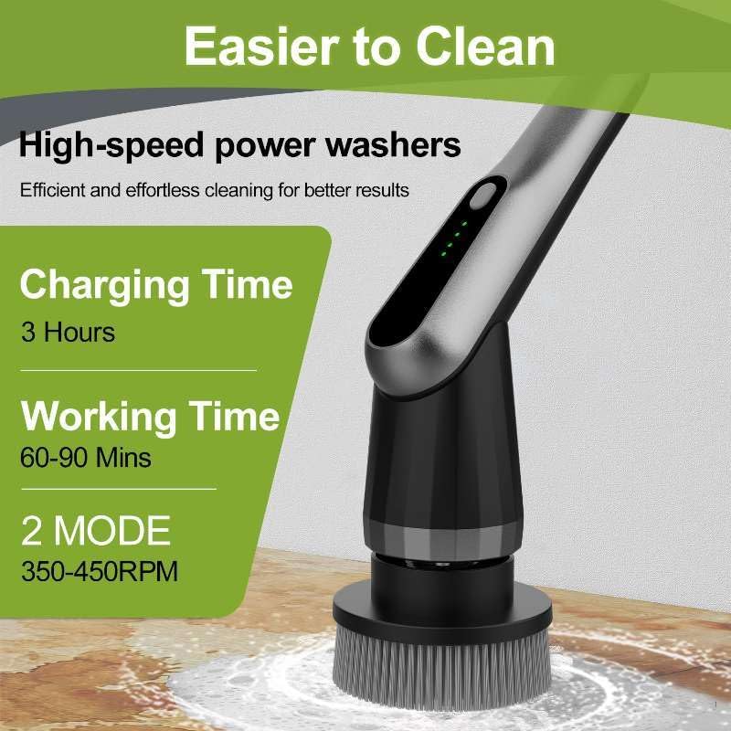 Elektrische Reinigungsbürste, Electric Cleaning Brush mit 7 Wechselbürsten, IPX7 wasserdichte Putzbü