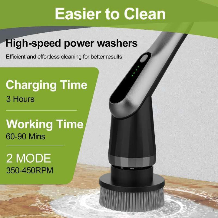 Elektrische Reinigungsbürste, Electric Cleaning Brush mit 7 Wechselbürsten, IPX7 wasserdichte Putzbü