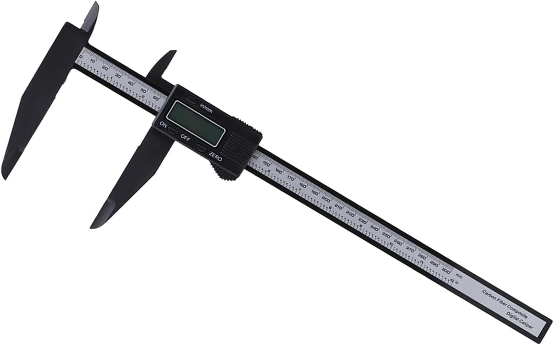 Fafeicy Digitaler elektronischer Messschieber, Carbonlineal, mit langem Kiefer, zum Messen magnetisc
