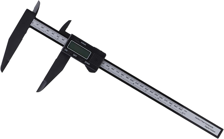 Fafeicy Digitaler elektronischer Messschieber, Carbonlineal, mit langem Kiefer, zum Messen magnetisc
