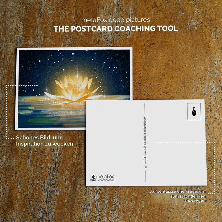 metaFox Dreamland - Inspirational Postcards Pack for Coaching &amp; Self-Reflection Englisch, Englisch