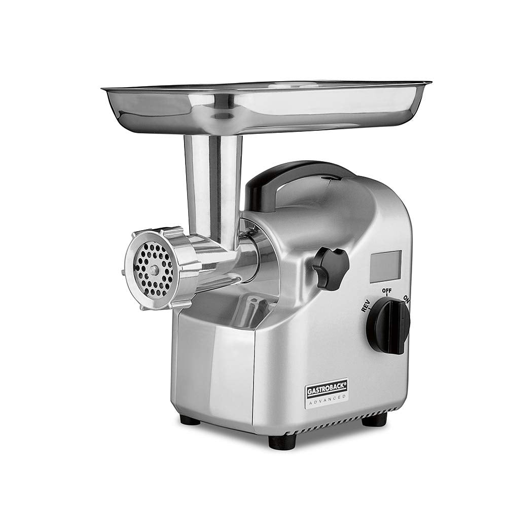 GASTROBACK #41409 Design Fleischwolf Advanced, Profi-Motor (Induktion/350 Watt), Digitalanzeige, Ede