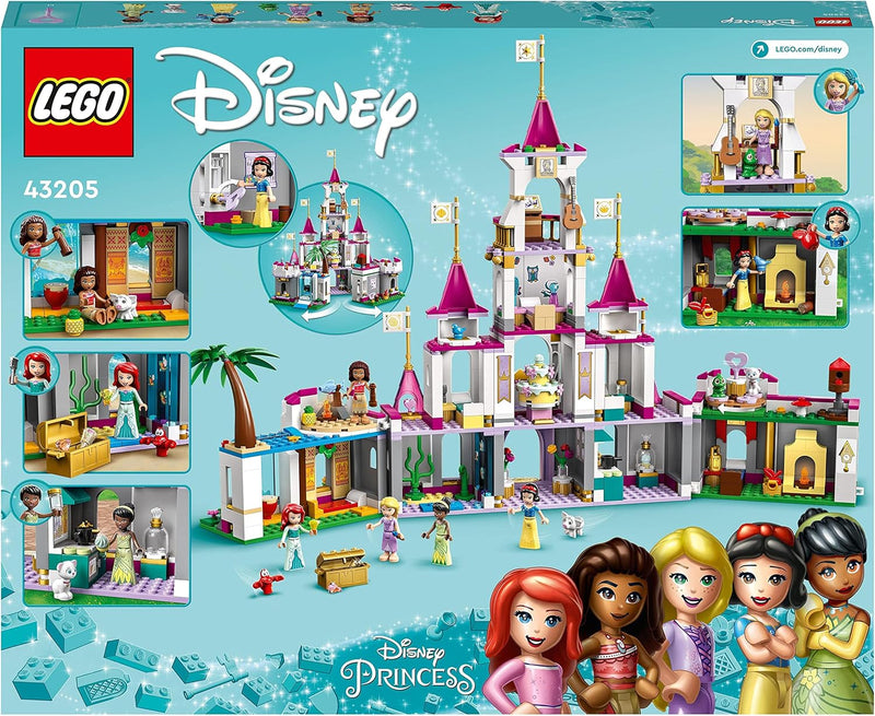 LEGO | Disney Princess Ultimatives Abenteuerschloss, Prinzessinnen-Schloss-Spielzeug, baubares Haus