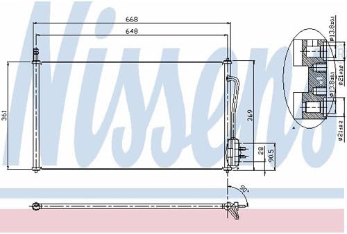 Nissens 94432 Kondensator, Klimaanlage
