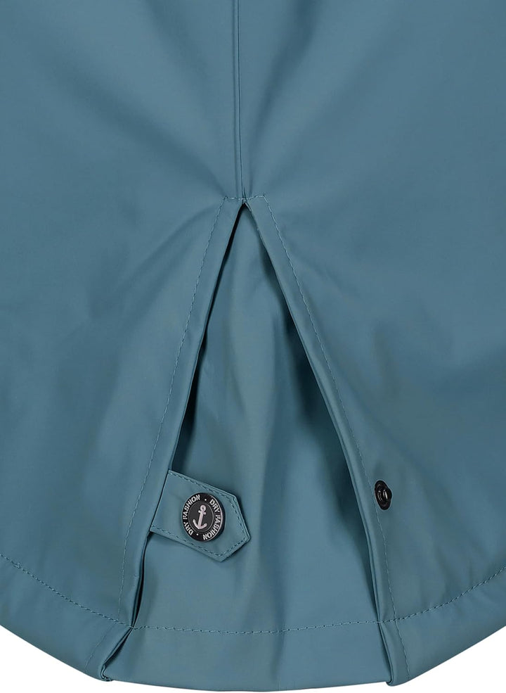 Dry Fashion Damen Regenmantel Malmö - Frauen Regenjacke Jacke mit Kapuze Lang Winddicht Wasserdicht