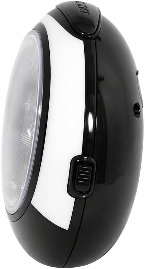 Atlanta Kinderwecker ohne Ticken mit Lernzifferblatt Licht Snooze Quarzwecker - 2147/0 (Weiss/Schwar