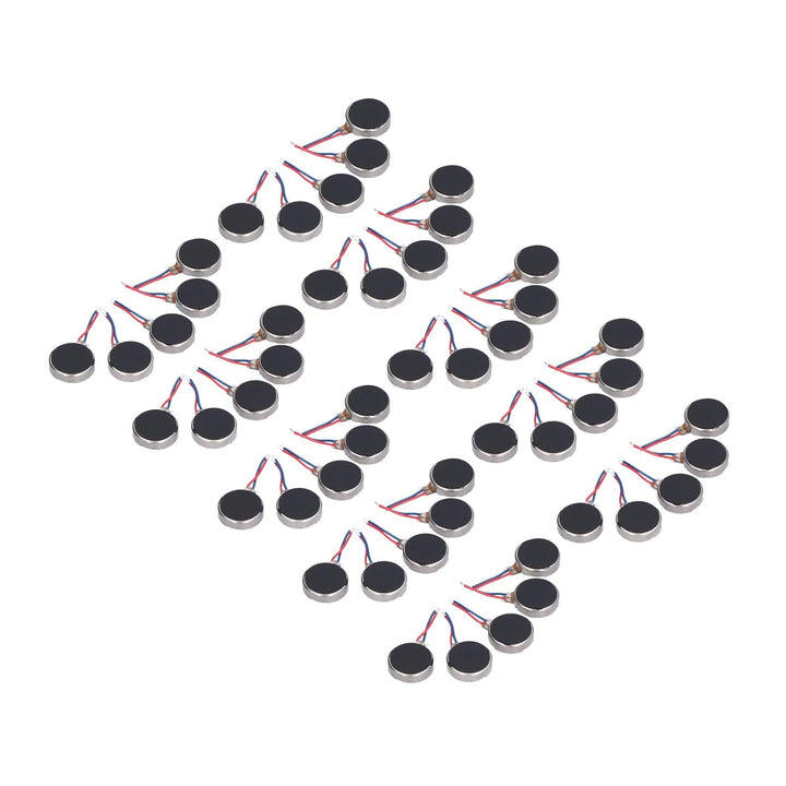 50 Stück Mini-Vibrationsmotoren DC 3V 10x2,7 Mm Anti-Interferenz Kleiner Leichter, Geräuscharmer Mik
