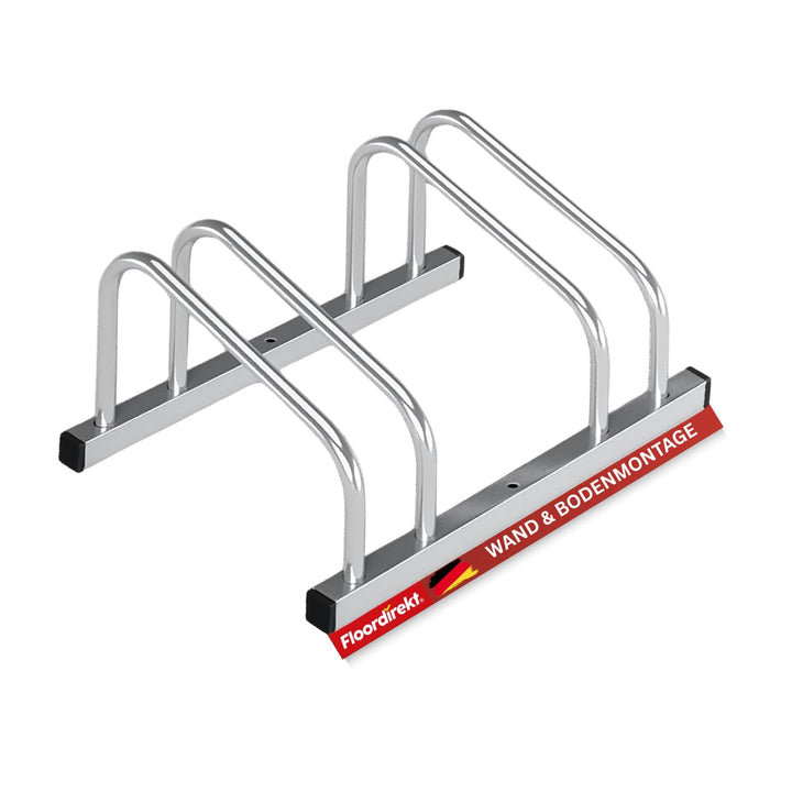 Floordirekt Fahrradständer für 2 Fahrräder mit Reifenbreiten bis 55 mm Eisen Fahrradhalter Aufstells