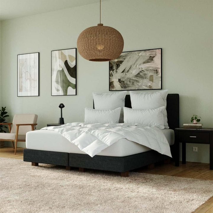 200x220 cm weiss - Wärmeklasse: normal - Komfort: normal - Kissengrösse: 80x80 cm 80x80 cm Bettdecke