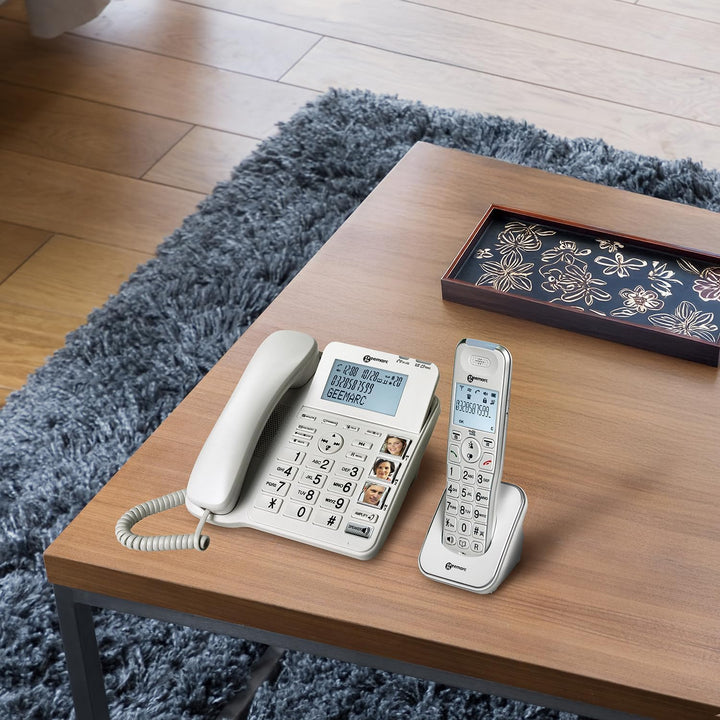 Geemarc Amplidect 295 Combi - Verstärktes schnurgebundenes Telefon und zusätzliches Mobilteil mit st