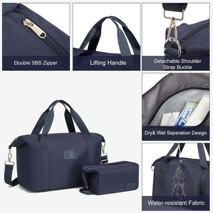 Sea choice Hardschalen Trolley Koffer Set 5tlg. Zwillingsrollen Reisekoffer Enthält 1 Reisetasche un
