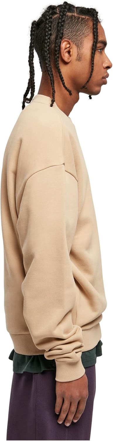 Urban Classics Herren Sweatshirt Ultra Heavy Crew aus Baumwolle, Rundhalsausschnitt, erhältlich in 4