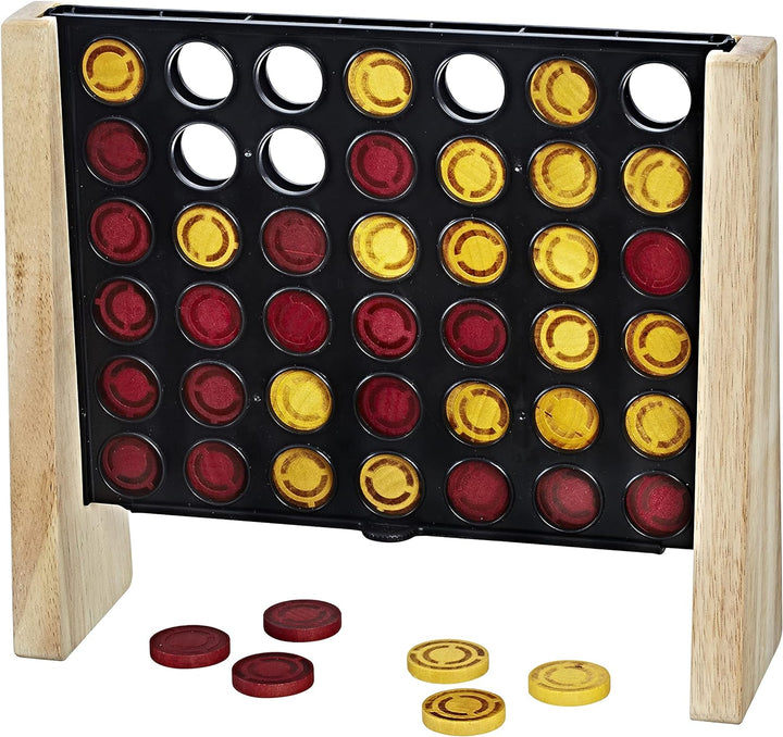 Hasbro Gaming 4 gewinnt Rustic Woods, Gelbe, Ab 6 Jahren geeignet Vier gewinnt Rustic Woods, Vier ge