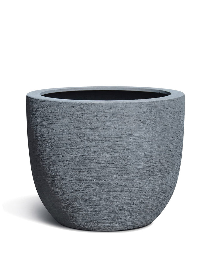 ESCHBACH® Pflanzkübel Egg Pot 50 Stein Grau Rund * 45 x 45 x 38 cm * 10 Jahre Garantie 45x45x38, 45x