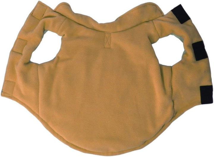 Gooby - Sportweste, Fleece gefütterte kleine Hunde Kaltwetterjacke Mantel Pullover mit reflektierend