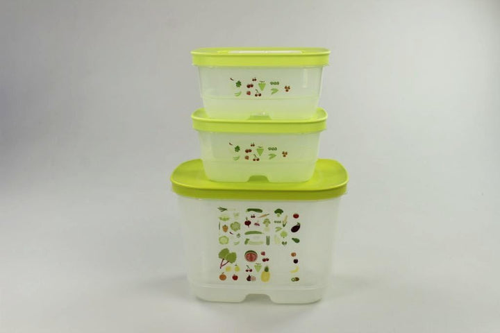 TUPPERWARE Kühlschrank 1,8 L hoch + 375 ml (2) limette KlimaOase Klima P 23822