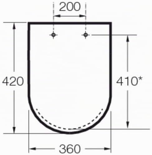 Roca , Flur, Deckel und Sitz für kompakte Toilette mit gepolstertem Fall, A801622004