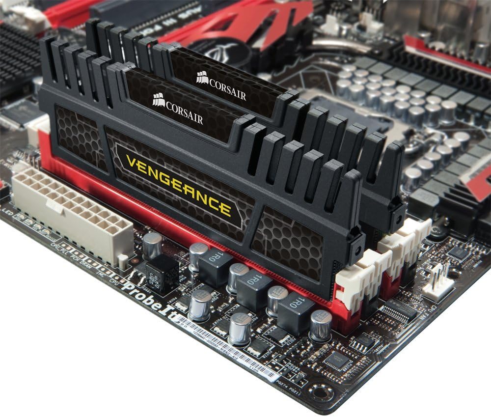 Corsair CMZ8GX3M2A1600C9 Vengeance 8GB Arbeitsspeicher ((2x 4GB) DDR3 1600 Mhz CL9) schwarz Schwarz