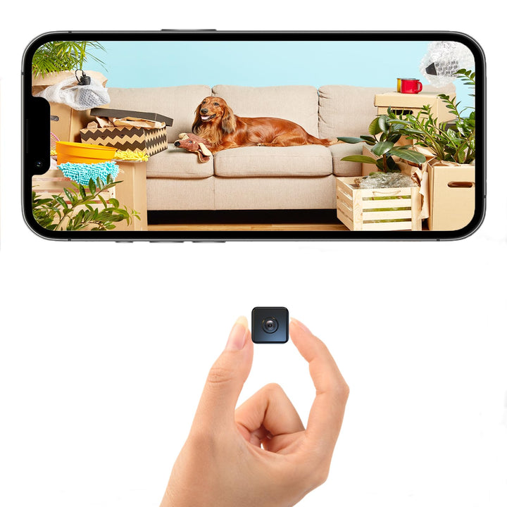 Mini Camera, Live Übertragung Handy APP Für WiFi Überwachungskamera Innen, mit Akku Sicherheitskamer