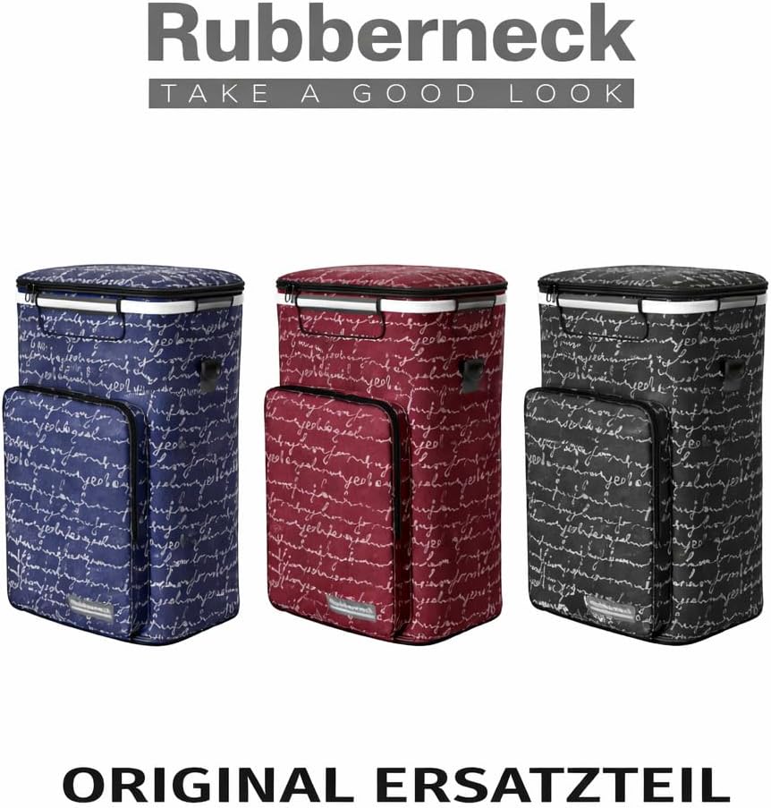 Rubberneck Ersatzteil Tasche für den Rubberneck Einkaufstrolley, Originalersatzteil, Schwarz/Rot/Bla