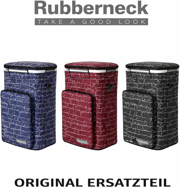 Rubberneck Ersatzteil Tasche für den Rubberneck Einkaufstrolley, Originalersatzteil, Schwarz/Rot/Bla