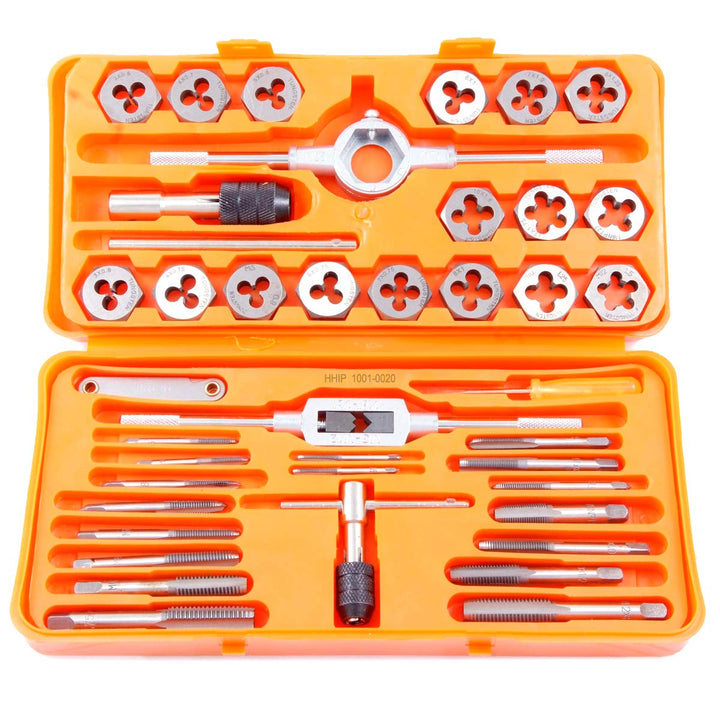 HHIP 1011-0005 Gewindeschneid-Set, 41-teilig, 3-12 mm – Sechskantform