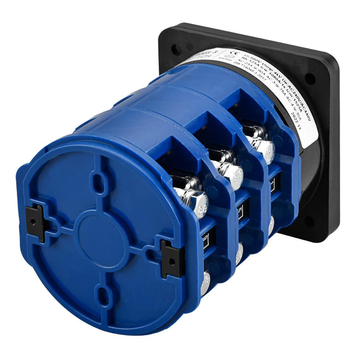 Heschen Universal Drehnockenwahlschalter, SZW26-125/D303.3, 660V 125A, ON-OFF-ON 3 Positionen, 3 Pha