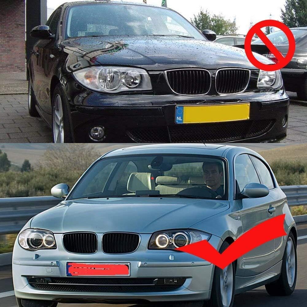 Kühlergrill für E81, E82, E87, E88, LCI 2008-2011, Schwarz, matt, 2 Stück