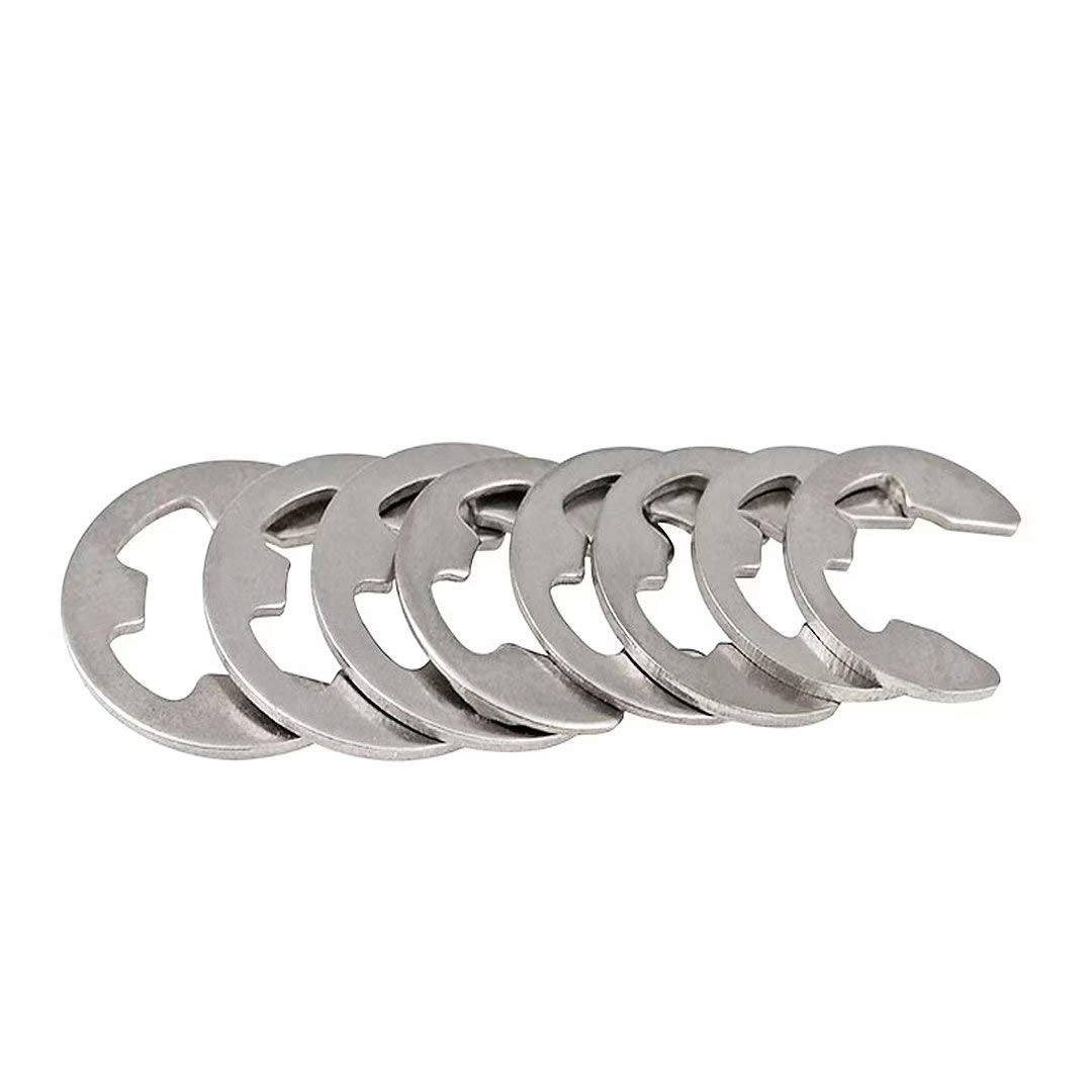 E-clip Sicherungsring, E-Clip Externe Haltering Edelstahl Snap Intern Sicherungsring E Clip Sprengri