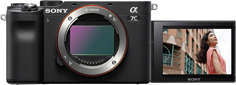 Sony Alpha 7C Spiegellose E-Mount Vollformat-Digitalkamera nur Body mit Sony ECM-W2BT Bluetooth-Mikr