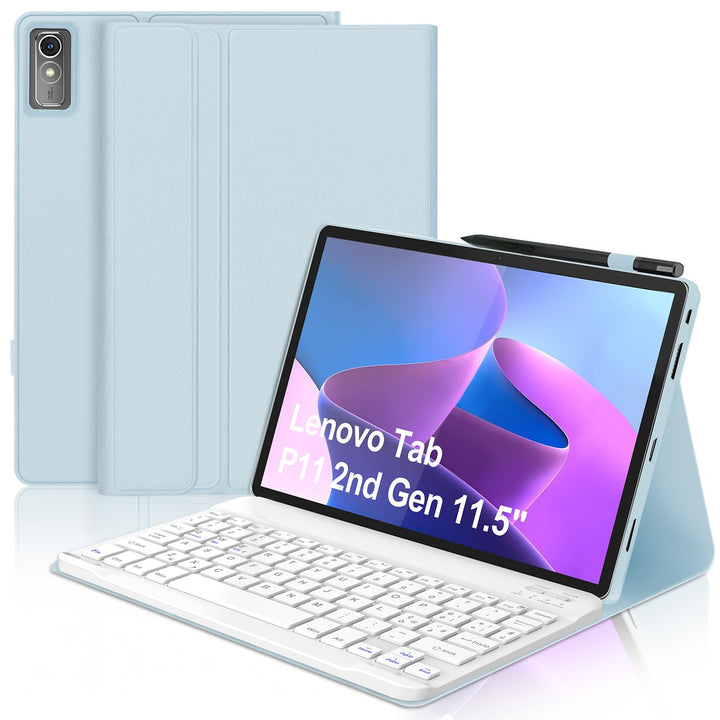 WINCHKING Tastatur für Lenovo Tab P11 (2. Gen), Hülle für 11,5 Zoll für Lenovo Tab 11(TB350FU/TB350X