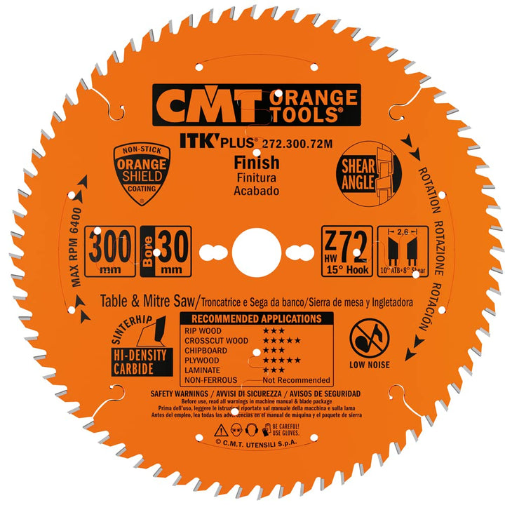 CMT Orange Tools 272.300.72 M Handkreissäge (Ultra ITK) 300 x 2.4 x 30 Z 72