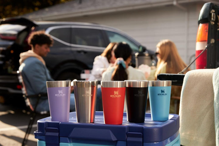 Stanley Adventure Isoliertes stapelbares Bierglas, Edelstahl, doppelwandig, robuster Metall-Trinkbec