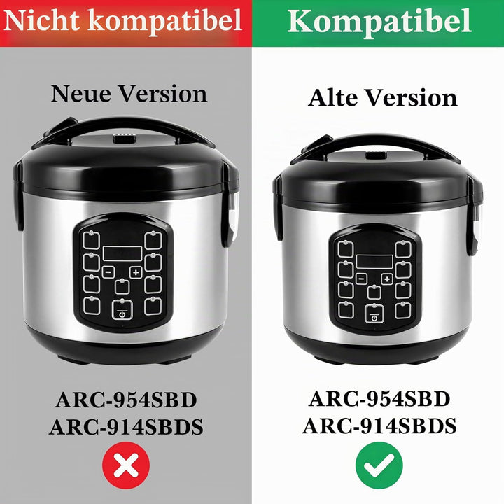 Linkidea Reiskocher Innentopf Ersatz, 304 Edelstahl Schnellkochtopf Topf, Multi-Cooker Ersatz Innens