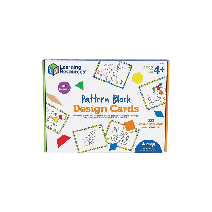 Learning Resources Mustervorlagen für die Formsteine, Farben erkennen, Mint-Spielzeug, ab 4 Jahren