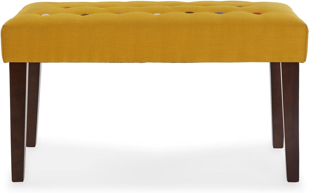 Versa Botones Hocker für das Schlafzimmer, Bank für den Flur oder Eingang, Bunt, Massnahmen (H x L x