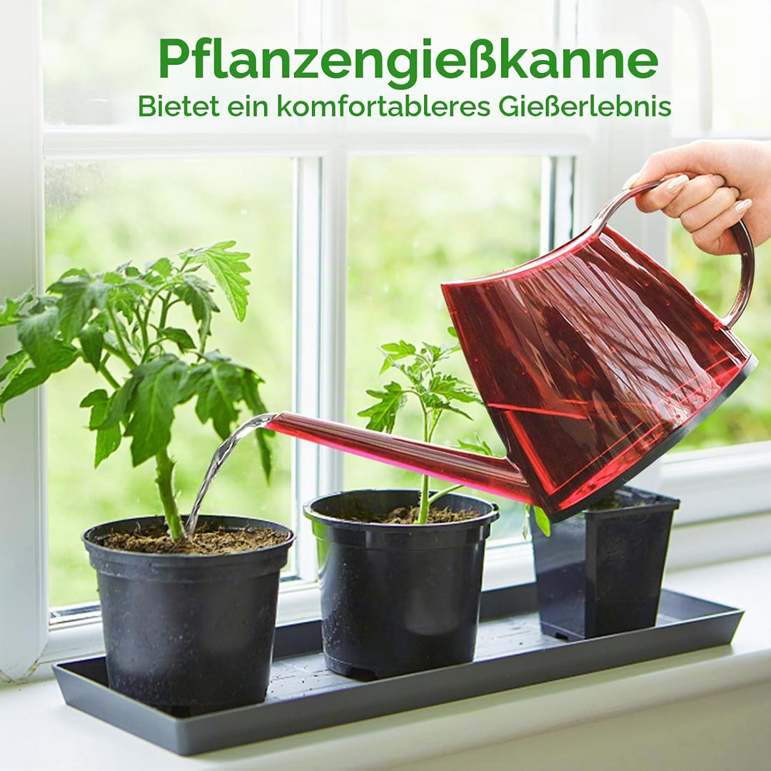 Giesskanne für Zimmerpflanzen, Loft Flower Care Giesskanne, 1,2L Pflanzengiesskanne mit langem Ausla