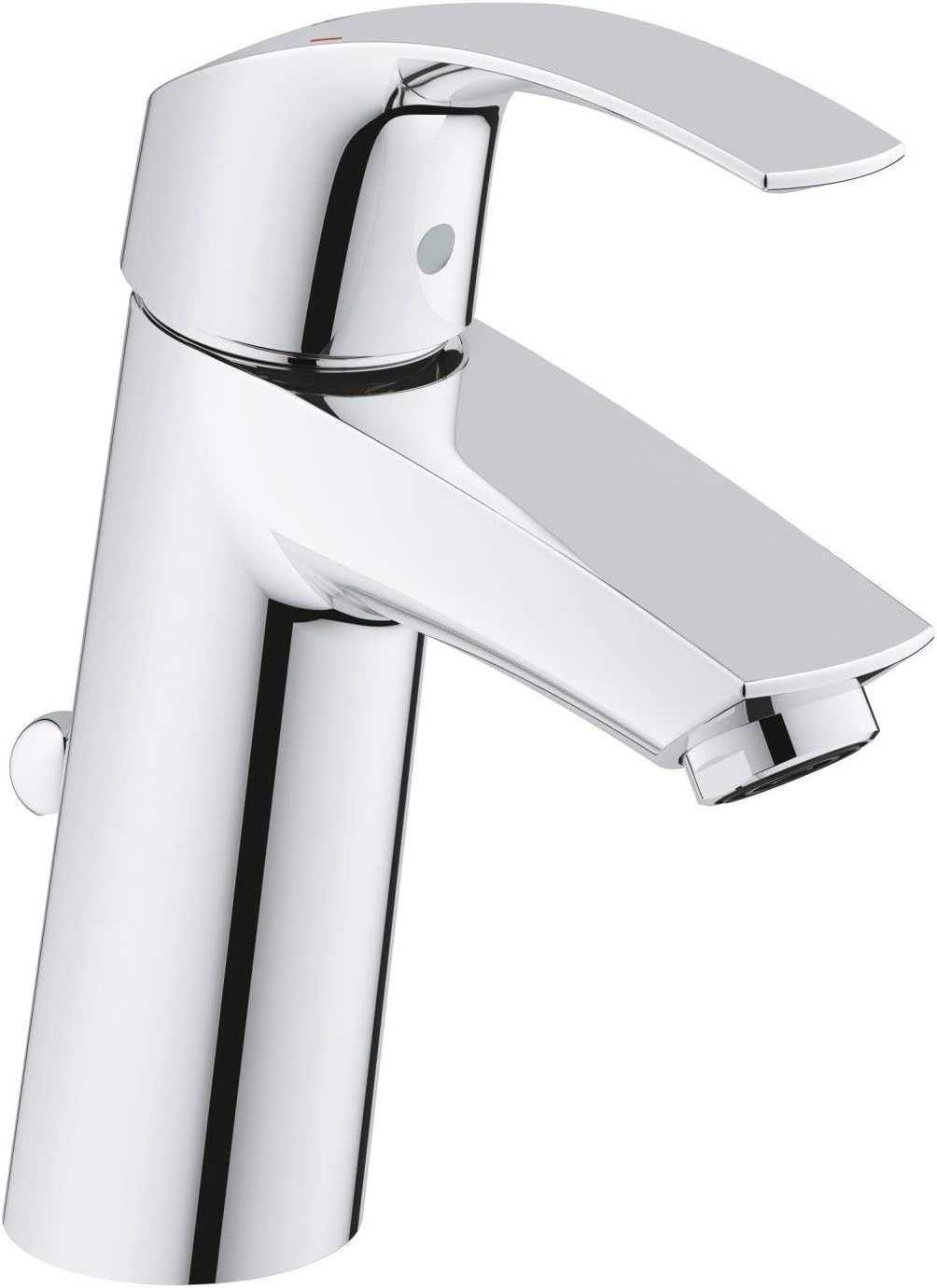 GROHE Eurosmart - Badarmatur Einhand- Waschtischarmatur (M- Auslauf, mit Zugstangen- Auslaufgarnitur