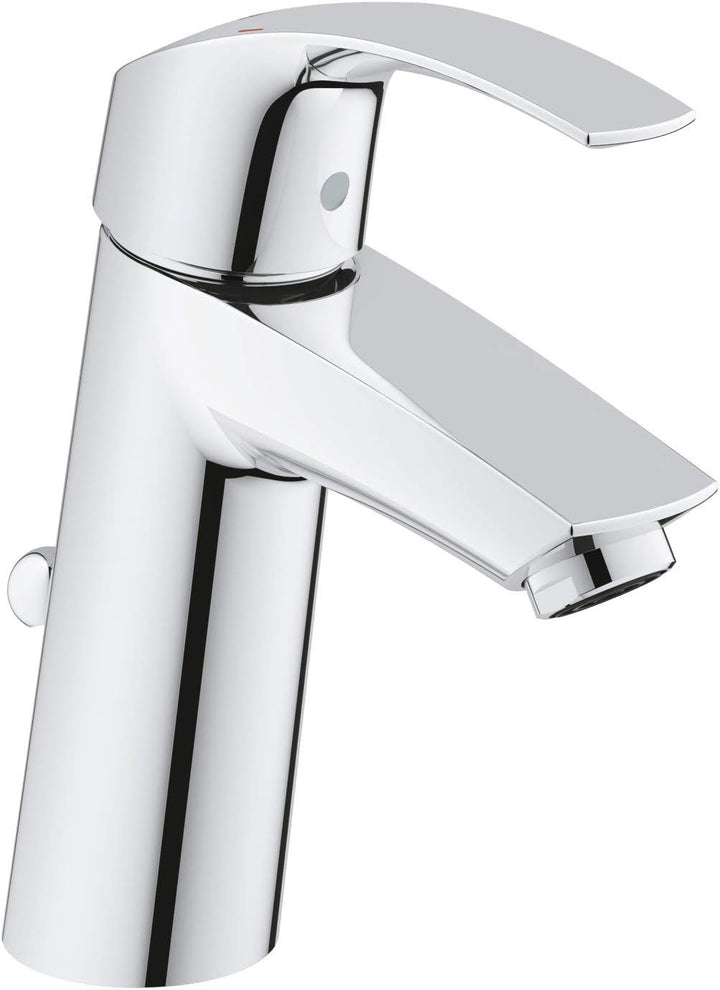 GROHE Eurosmart - Badarmatur Einhand- Waschtischarmatur (M- Auslauf, mit Zugstangen- Auslaufgarnitur