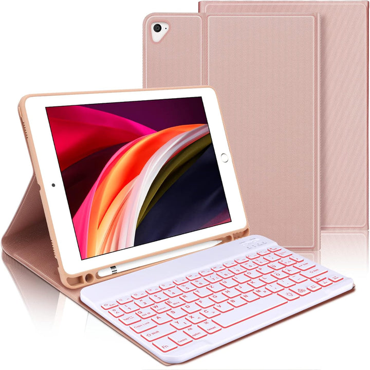 IVEOPPE iPad 6.Generation Hülle mit Tastatur, iPad Hülle mit Tastatur für iPad 6.Generation 2018/iPa