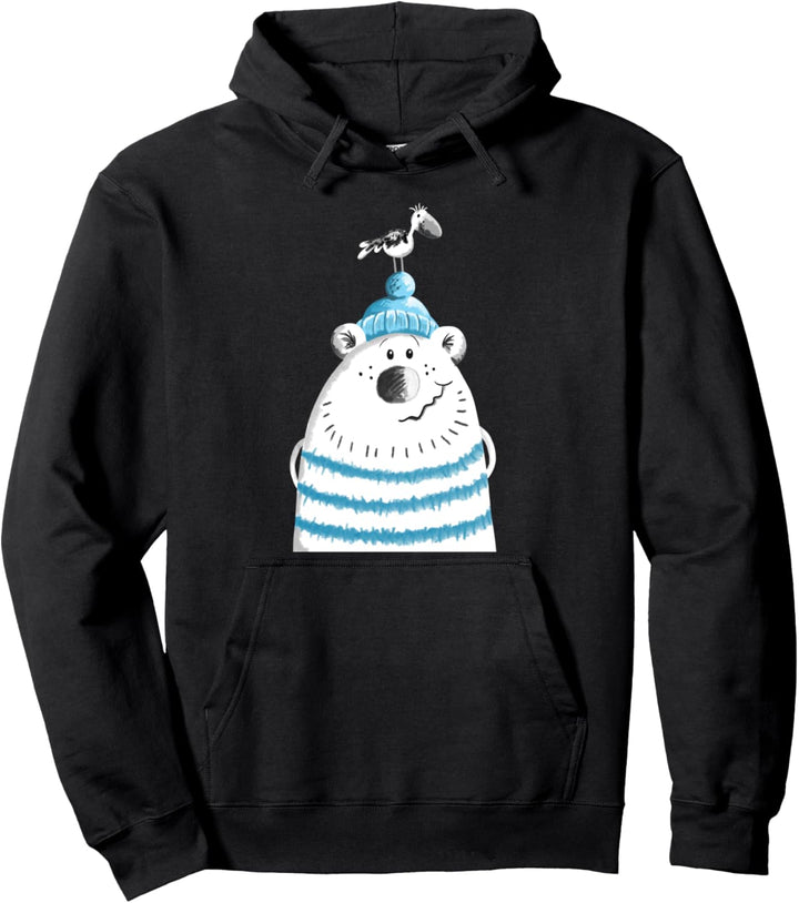 Happy Seebär I Eisbär Bären Design I Bär Nordsee Fun Pullover Hoodie
